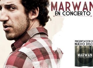 Marwan, Nando Juglar y el actor Daniel Holguín, en el Gran Teatro