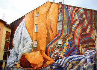 Una pintura en la pared