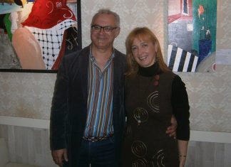 Cora Ibáñez y Adonay Kustanilló, autores de la obra ‘Claroscuro de octubre’: “Poesía y pintura forman un tándem perfecto”