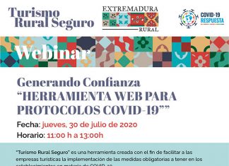 REDEX presenta la web ‘Turismo Rural Seguro’ en un webinar dirigido al sector turístico REDEX presenta la web Turismo Rural Seguro en un webinar dirigido al sector turístico