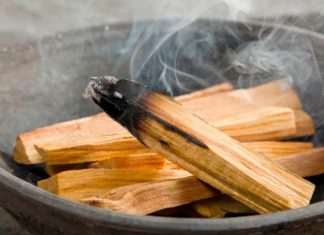 Limpieza con palo santo