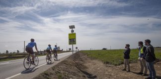 Un nuevo sistema de detección de ciclistas en la carretera entre Cáceres y Casar de Cáceres
