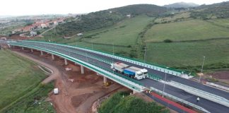 Empieza la prueba de carga en el viaducto de la Ronda Sureste de Cáceres