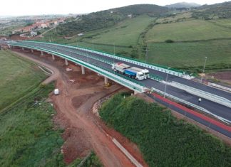 Empieza la prueba de carga en el viaducto de la Ronda Sureste de Cáceres Empieza la prueba de carga en el viaducto de la Ronda Sureste de Cáceres