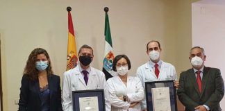 Dos certificados ISO para la unidad de Nutrición y Farmacia del Hospital Universitario de Badajoz