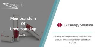 Infinity Lithium firma un acuerdo de suministro con LG Energy Solution