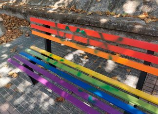 El Paseo de la Diversidad aparece con pintadas de ‘Vox’ El Paseo de la Diversidad aparece con pintadas de Vox