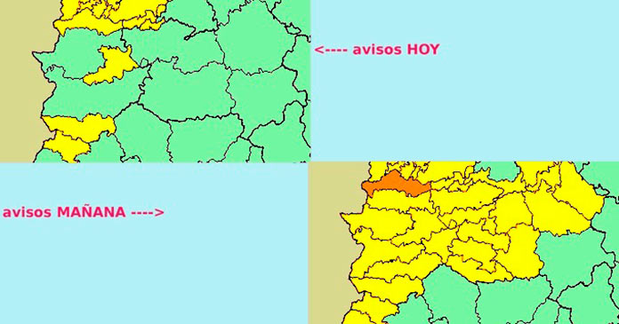 El 112 activa la alerta amarilla por lluvias en Extremadura