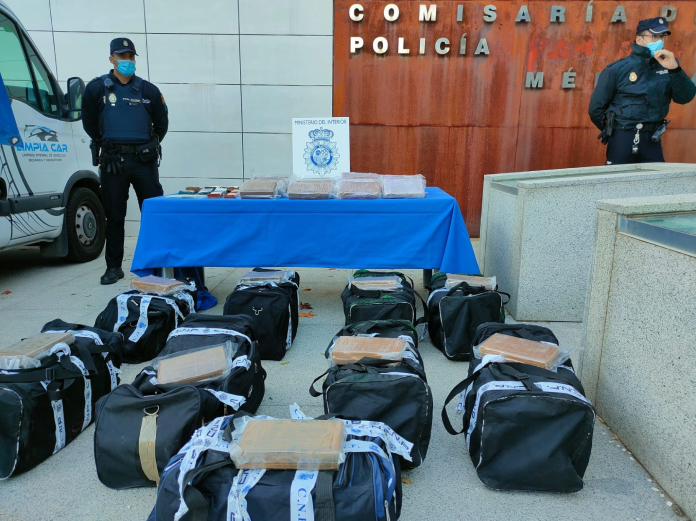 La Policía Nacional interviene en Mérida 250 kilos de cocaína de gran pureza