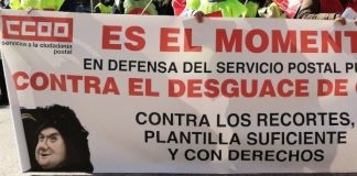 La plantilla de Correos organiza una protesta en Badajoz en rechazo a un nuevo modelo de organización