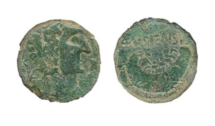 Una moneda de Tamusia del siglo XIX, pieza del mes de enero del Museo de Cáceres