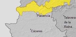Alerta amarilla por nevadas en el norte de Cáceres
