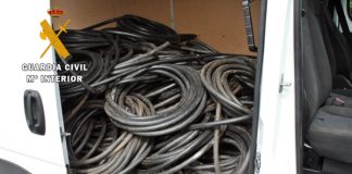 Roban 2.700 kilos de cable de cobre en Almendralejo