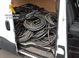 Roban 2.700 kilos de cable de cobre en Almendralejo Roban 2.700 kilos de cable de cobre en Almendralejo