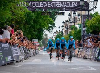 Todo listo para la primera jornada en línea de la Vuelta Ciclista a Extremadura