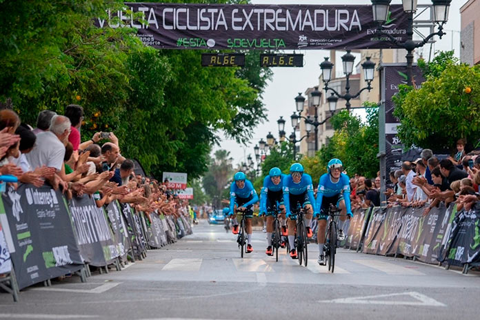 Todo listo para la primera jornada en línea de la Vuelta Ciclista a Extremadura