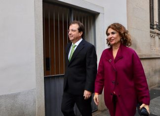 Ayudas «ágiles» del Gobierno para las zonas inundadas en Extremadura María Jesús Montero y Guillermo Fernández Vara
