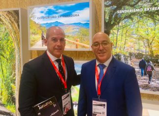 Alfredo Aguilera: «Malpartida de Cáceres es un destino referente por su calidad y accesibilidad» Alfredo Aguilera en FITUR. Malpartida de Cáceres