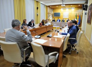 La Asamblea de Extremadura se prepara para el primer pleno del año Reunión de la Junta de Portavoces de la Asamblea de Extremadura