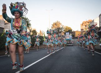 Participantes del Carnaval de Mérida