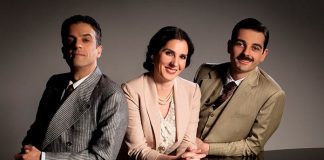 Diana Navarro, Alejandro Vera y Avelino Piedad en 'Entierra extraña'