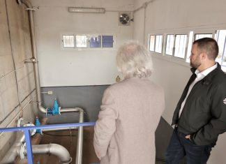 Valdesalor ya tiene su depósito a punto Visita de Salaya al depósito de Valdesalor