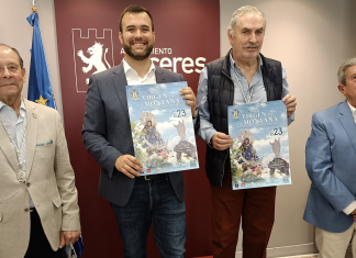 Cáceres se prepara para recibir el miércoles 26 a la Virgen de la Montaña