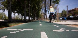 Imagen de un carril bici