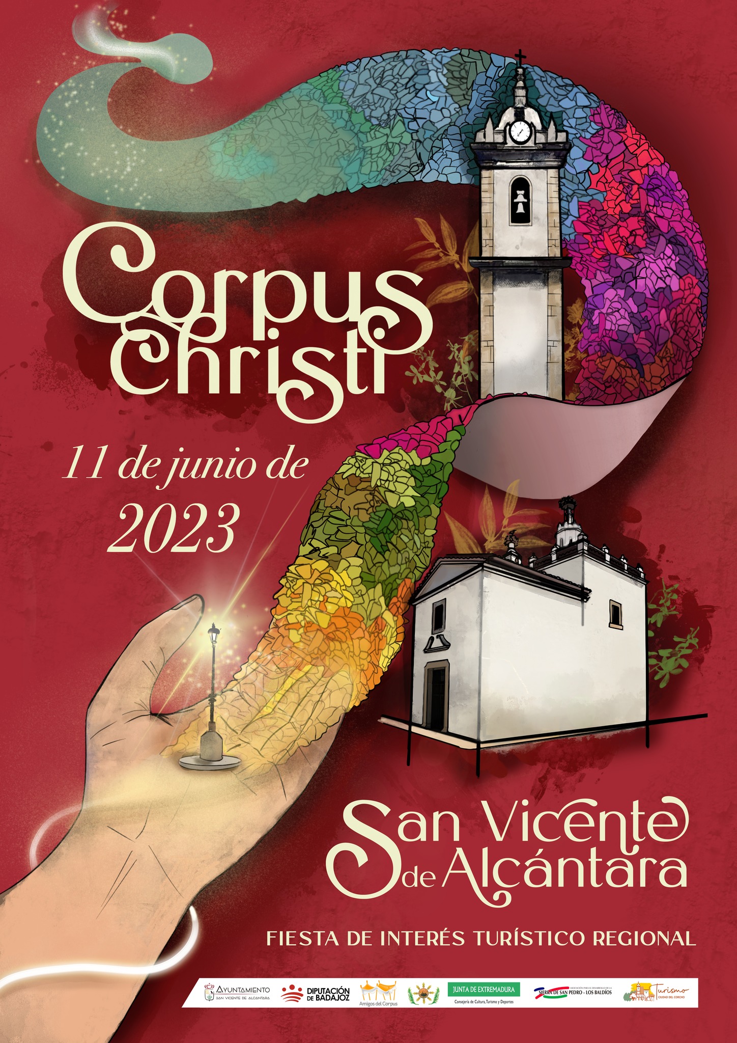 Cartel Corpus Christi de San Vicente de Alcántara
