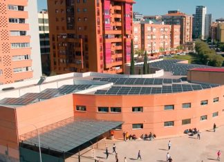 Cáceres ciudad solar en Colegio Giner de los Ríos