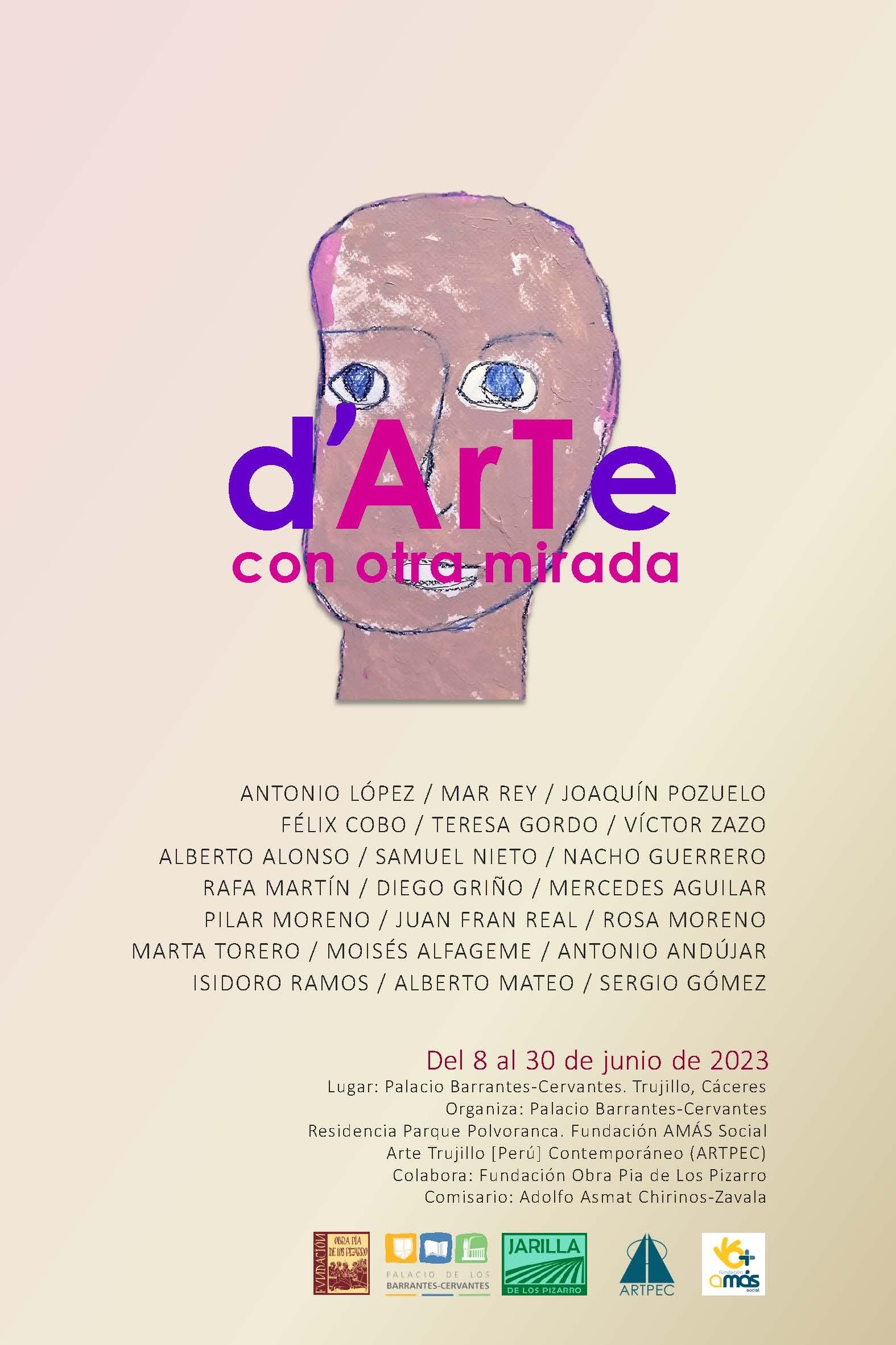 Cartel exposición 'D'Arte: con otra Mirada' en Trujillo