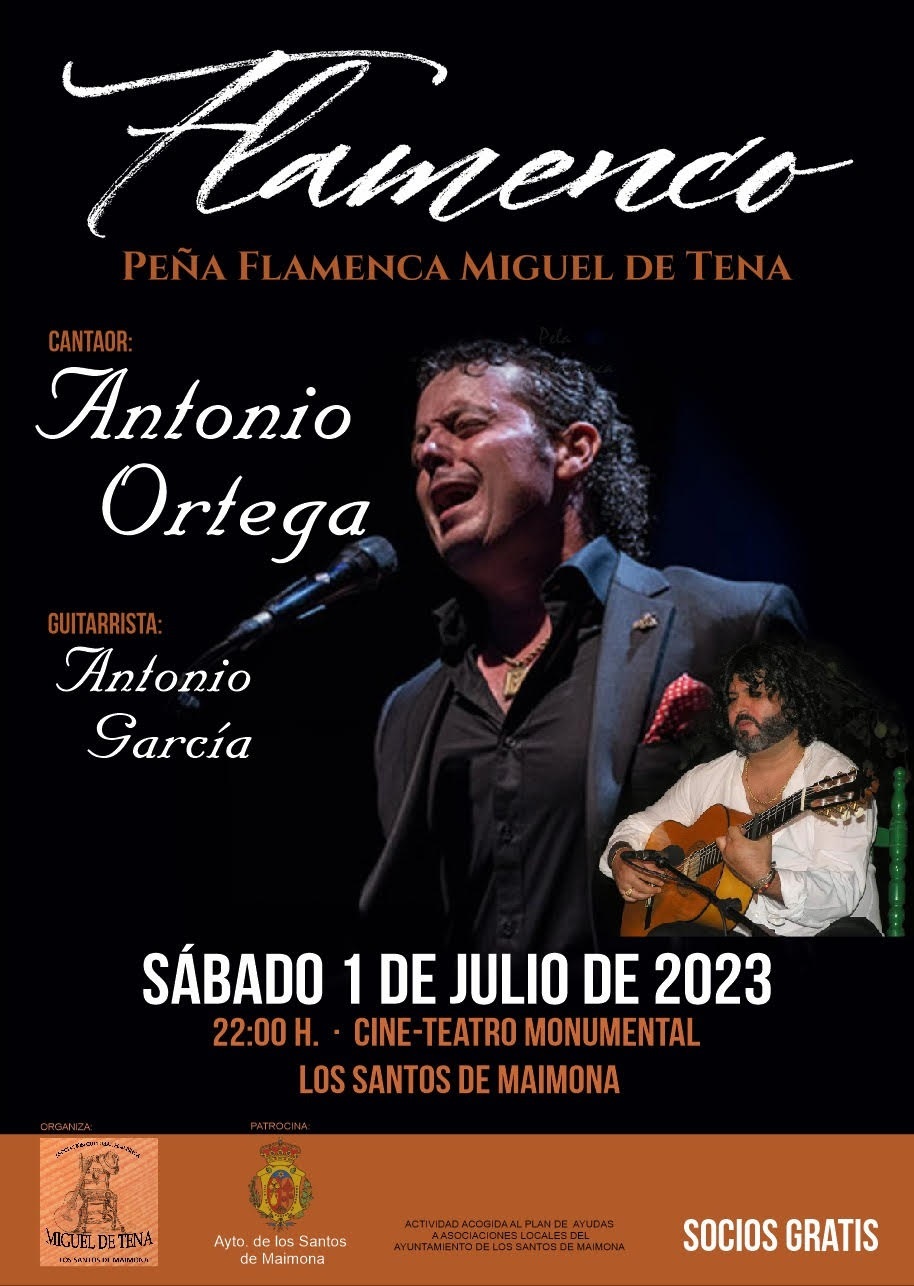 cantaor Antonio Ortega en Los Santos de Maimona