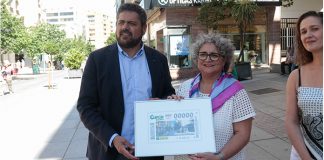 Se presenta el cupón de la ONCE dedicado a la calle San Pedro de Alcántara de Cáceres