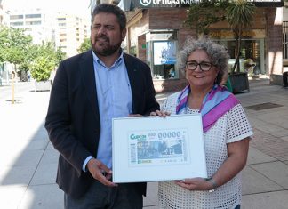 Se presenta el cupón de la ONCE dedicado a la calle San Pedro de Alcántara de Cáceres