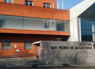 ingresados legionella Cáceres