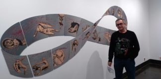 El artista grabador Carlos Pérez pone el broche final a la X Bienal Iberoamericana de Cáceres