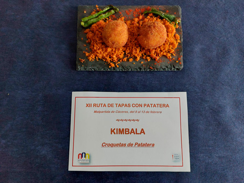 Croquetas de patatera - Kimbala - XII Jornadas Gastronómicas