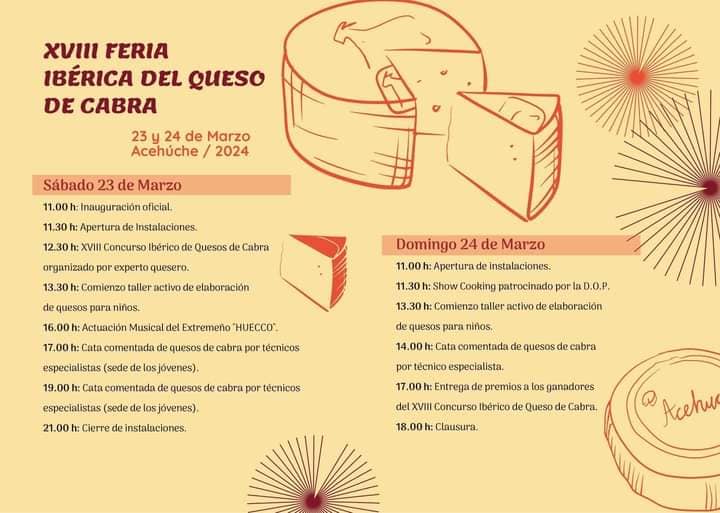 Programa XVIII Feria Ibérica del Queso de Cabra