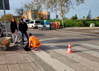 Adaptación de pasos de peatones en el barrio de Nuevo Cáceres