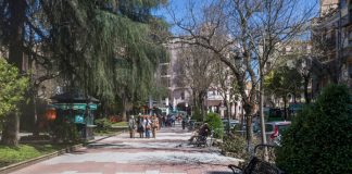 Paseo de Cánovas en Cáceres