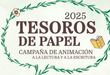 Fragmento del cartel de la campaña Tesoros de papel