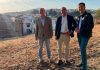 El concejal de Urbanismo, Tirso Leal; el alcalde de Cáceres, Rafael Mateos, y el concejal de Infraestructuras, Víctor Bazo