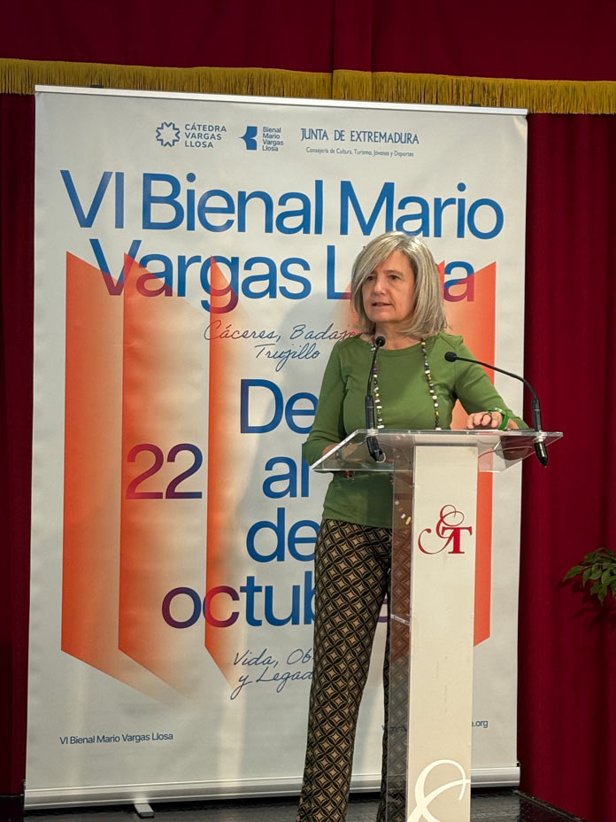Victoria Bazaga, consejera de Cultura, Turismo, Jóvenes y Deportes de la Junta de Extremadura