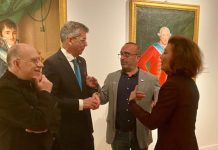 Una exposición recorre en Cáceres el legado patrimonial de la Real Audiencia de Extremadura Inauguración de la exposición 'La Real Audiencia de Extremadura. Historia de una colección artística'