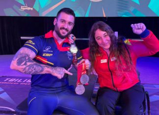 Loida Zabala logra el subcampeonato de Europa y bate el récord en Georgia