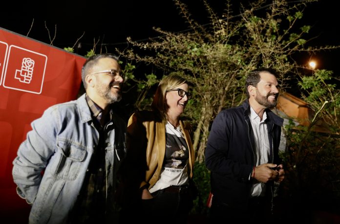 Los socialistas extremeños Blanca Martín, Álvaro Sánchez Cotrina y Manuel José González Andrade - CANDIDATURA DE ÁLVARO SÁNCHEZ COTRINA