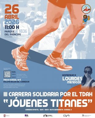 Cáceres acoge este domingo la III Carrera Solidaria por el TDAH "Jóvenes Titanes"