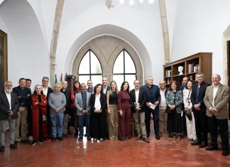 Luis Miguel de Ángel Martín, Premio de Novela Corta de la Diputación de Cáceres Autoridades y miembros del jurado de los Certámenes Literarios de la Diputación de Cáceres, que se han fallado este jueves
