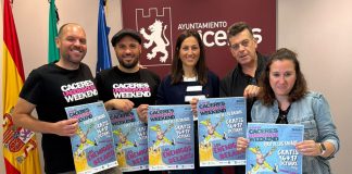 Presentación del XI Festival Cáceres Underground Weekend, que se celebrará el 16 y 17 de octubre en el Foro de los Balbos REMITIDA / HANDOUT por AYUNTAMIENTO DE CÁCERES Fotografía remitida a medios de comunicación exclusivamente para ilustrar la noticia a la que hace referencia la imagen, y citando la procedencia de la imagen en la firma
