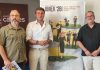 El Foro de los Balbos se llena de rock, rap y electrónica con Escenario AMEX El organizador de Escenario Amex, Óscar Trigoso, el concejal de Cultura, Jorge Suárez y el diputado provinial, Alberto Ortega